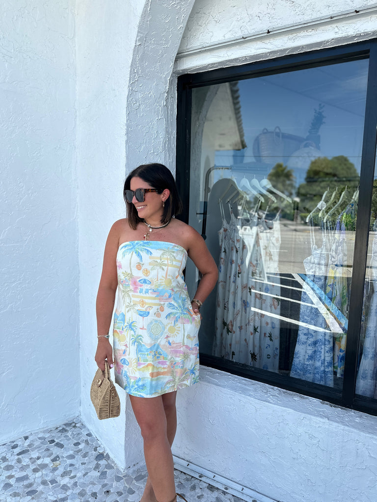 AMALFI COASTLINE MINI DRESS