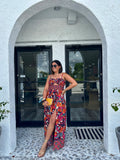 BARBADOS BOTANICAL SMOCKED TOP MAXI DRESS