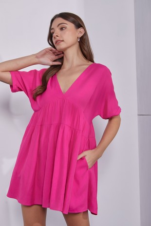 PENELOPE TIERED BABYDOLL DRESS