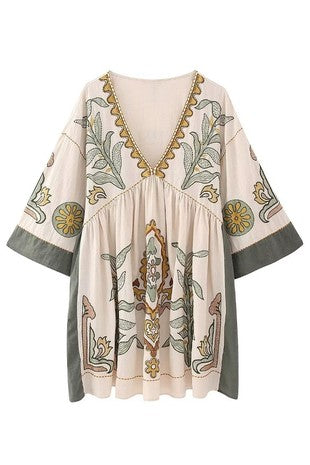 MERIDA EMBROIDERY DRESS