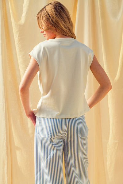 AMAYA WAIST DETAIL KNIT TOP