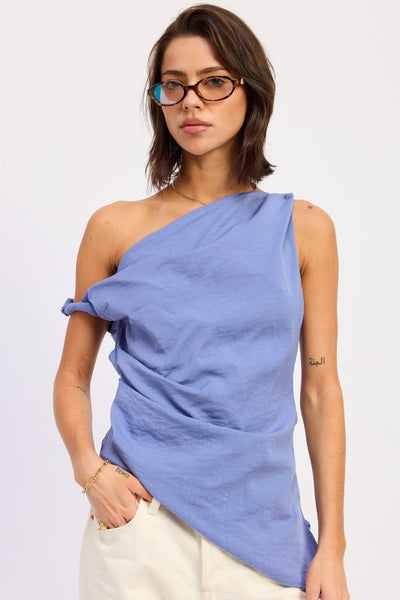 DESIREE ASYMMETRICALSHOULDER TUNIC TOP