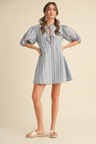 STEVIE FRONT TIE TUNIC MINI DRESS