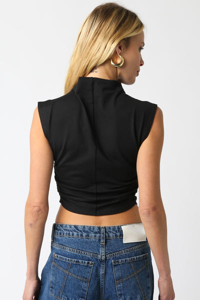 SARAH MOCK NECK TOP