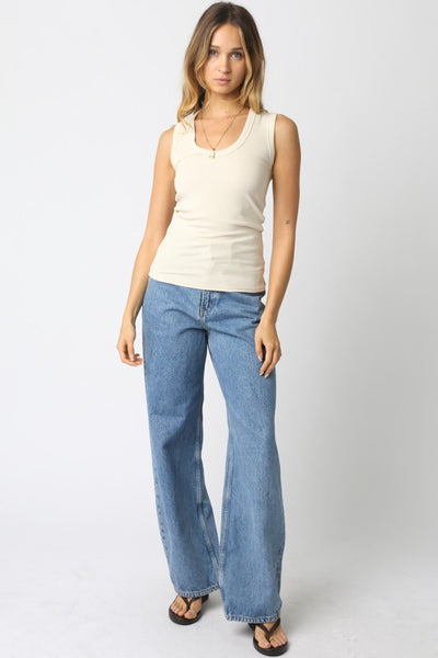 MIRANDA WIDE STRAP TANK TOP