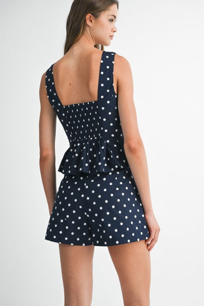 SOPHIE POLKA DOT TOP & SHORT SET