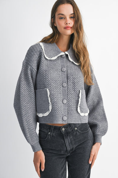 SORAYA CABLE KNIT CARDIGAN