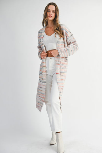 SOPHIA LONG CARDI WITH POCKETS