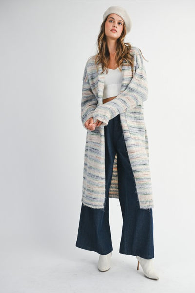 SOPHIA LONG CARDI WITH POCKETS