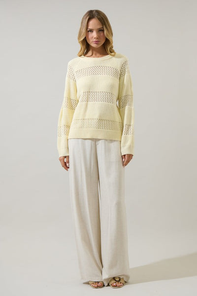 TIANA POINTELLE LIGHT SWEATER