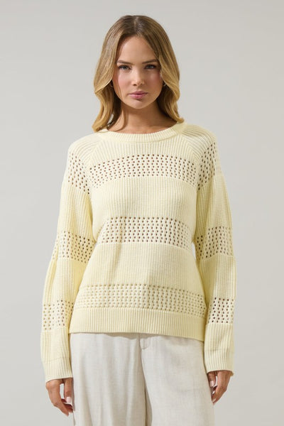TIANA POINTELLE LIGHT SWEATER