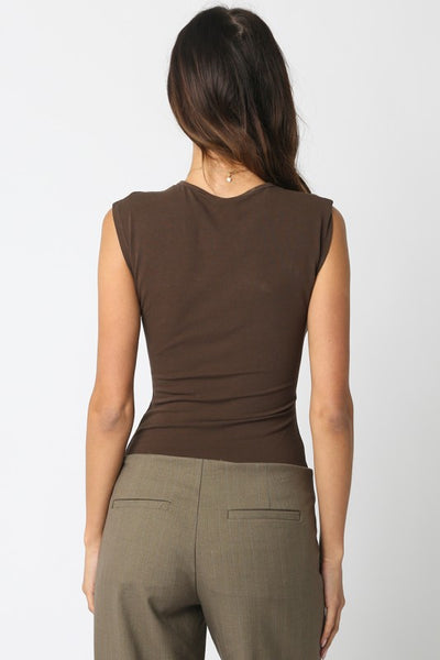 AUDRINA SLEEVELESS BODYSUIT