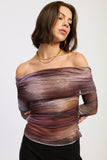 NINA WATERCOLOR MESH TOP