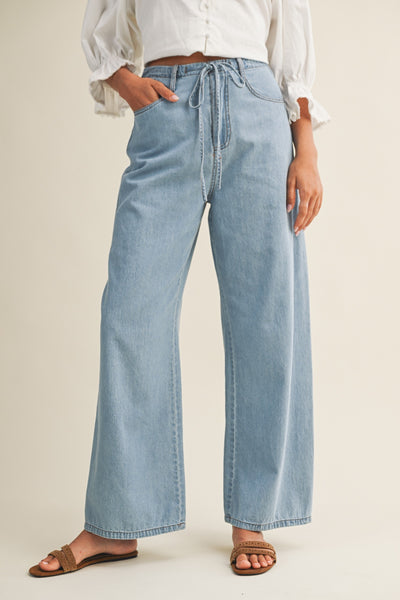 BAYLEN DRAWSTRING DENIM TROUSER