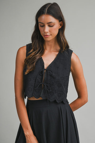 MARINA FRONT TIE TOP
