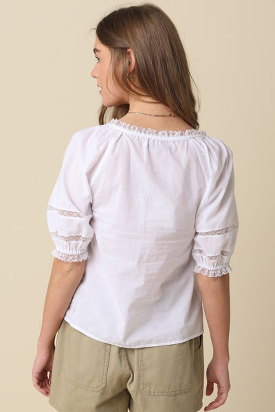 DANA RUFFLE TOP