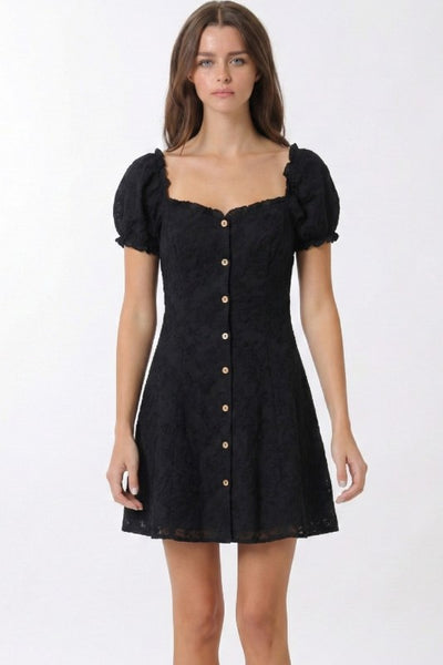 ELISSA PUFF SLEEVE MINI DRESS
