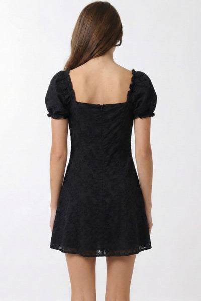 ELISSA PUFF SLEEVE MINI DRESS