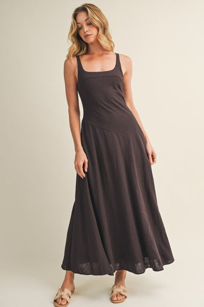 AYLA SCOOP NECK MAXI DRESS