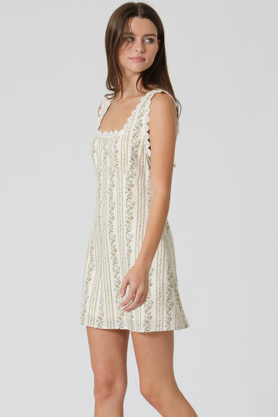 LUNA LACE TRIM MINI DRESS