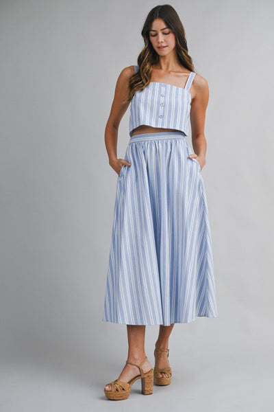 CORDELIA STRIPED TOP