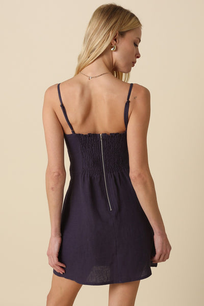 GIANA LINEN MINI DRESS