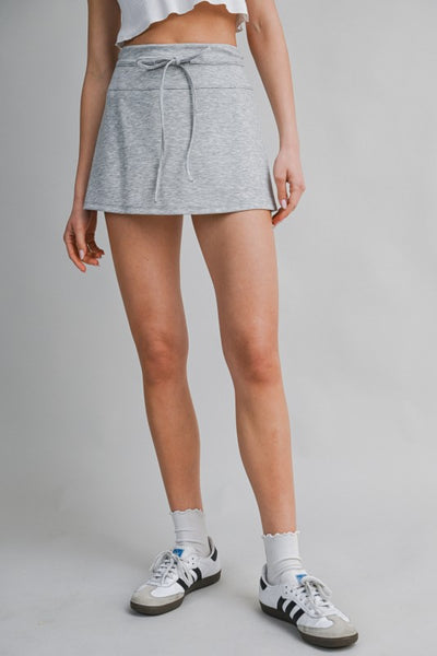 BRYN TIE FRONT SKORT