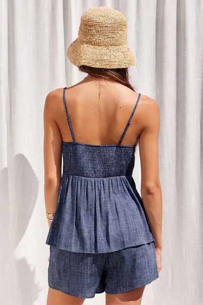 DEB SMOCKED TOP