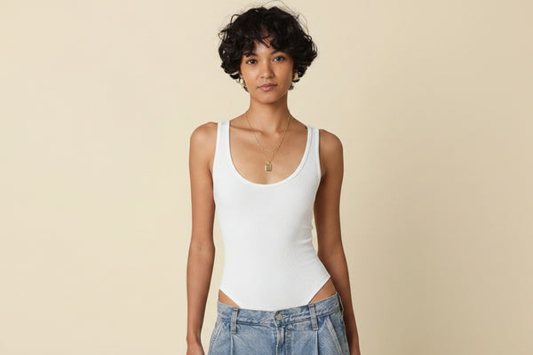 THEA RIBBED KNIT BOSYSUIT