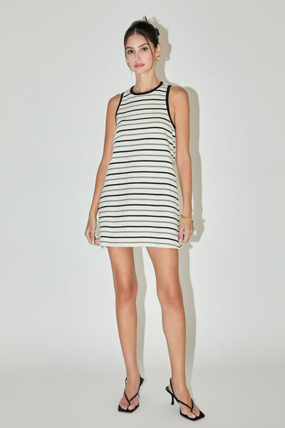 SANDRA STRIPED MINI DRESS