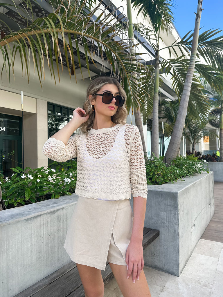 EMILIA CROCHET SWEATER TOP