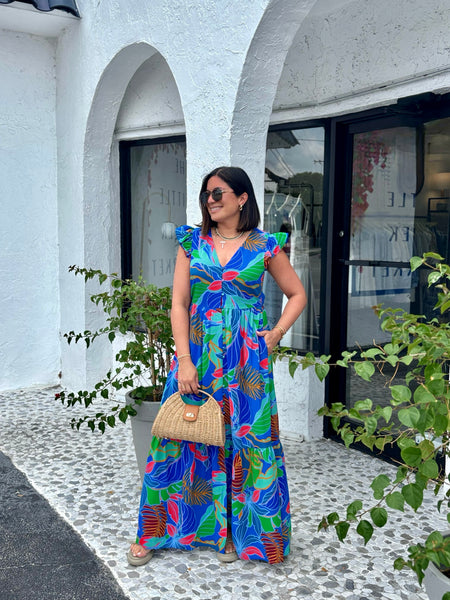 ZARIA MULTICOLOR MAXI DRESS