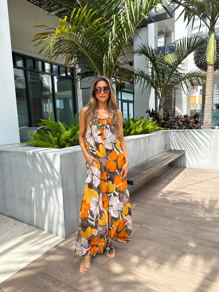 ADELAIDE FLORAL WIDELEG JUMPSUIT