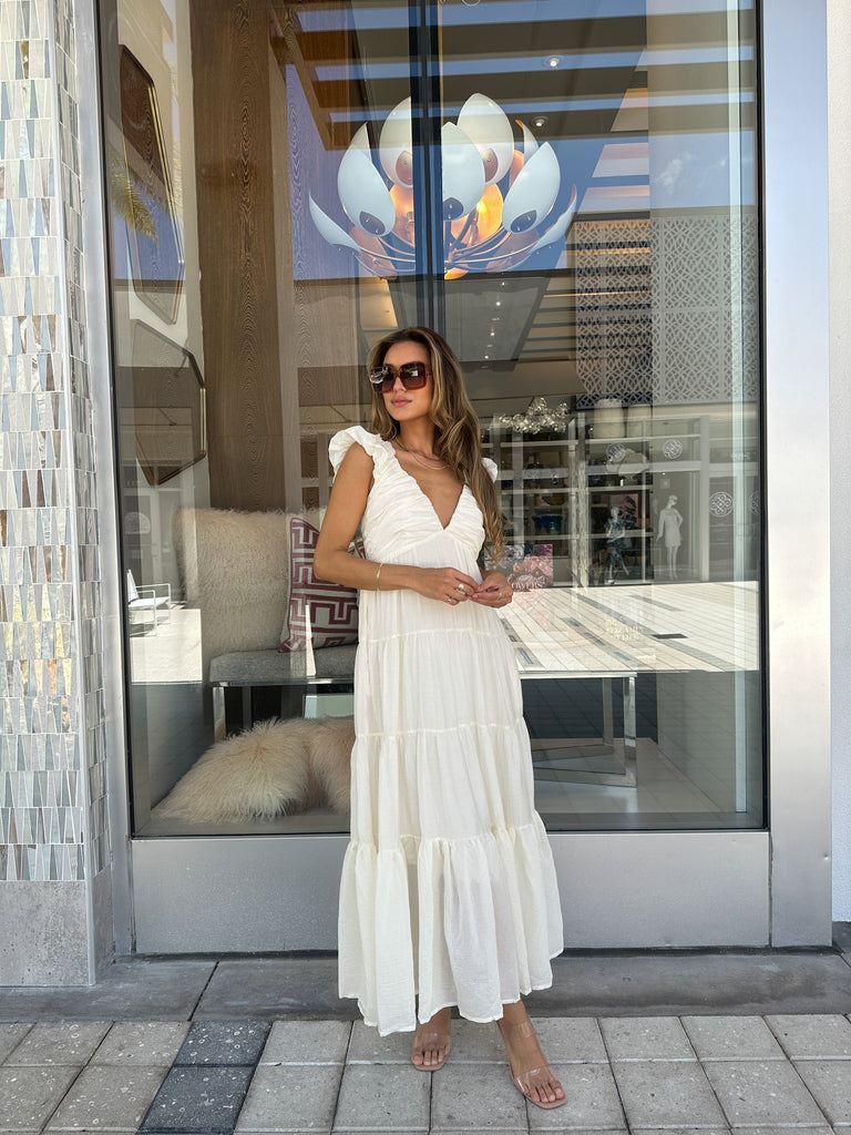 KEATON TIERED SLEEVELESS MAXI