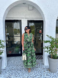 ANNETTE SLEEVELESS MULTICOLORED MIDI DRESS