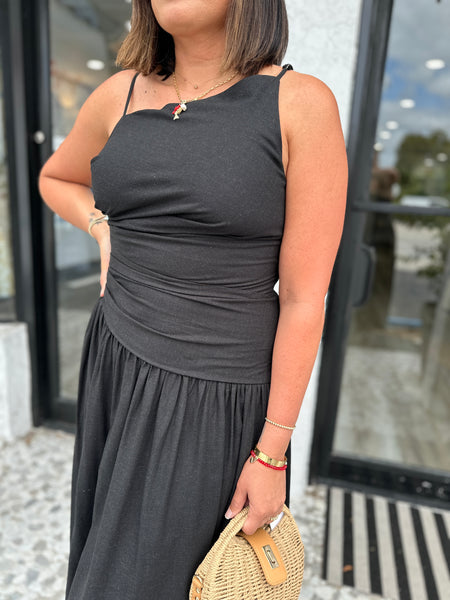 COURTNEY ASYMMETRIC MAXI DRESS