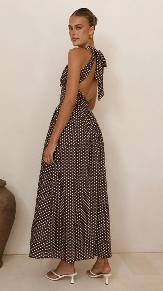 ELARA POLKADOT MAXI DRESS