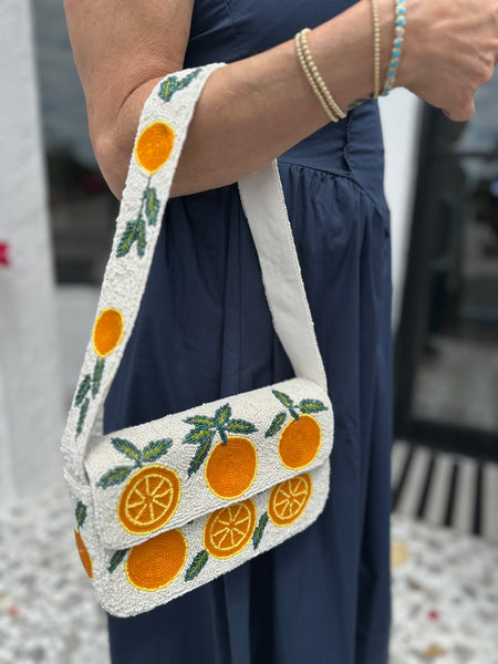 MAUREA BEADED BAGUETTE BAG