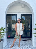 GLENDA LINEN PINTUCK SHORTS