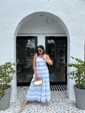KAILANI  BLOCK PRINT MIDI DRESS