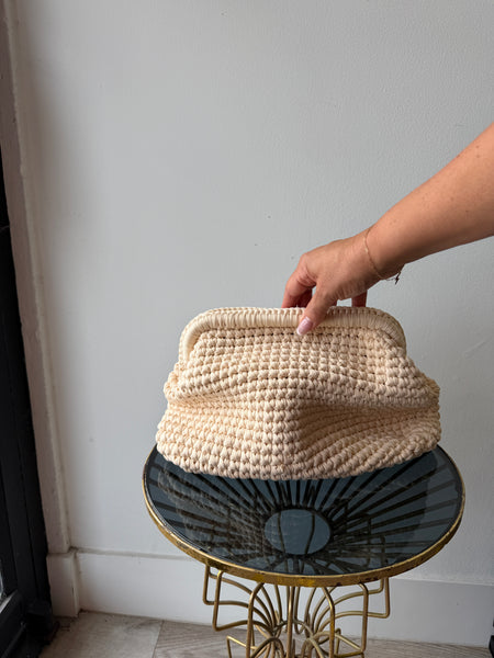 ST BARTHS CROCHET BIG POUCH