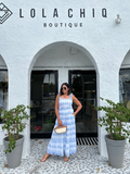 KAILANI  BLOCK PRINT MIDI DRESS