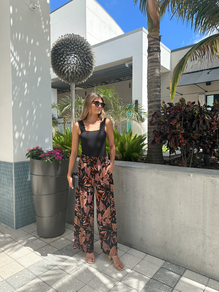 WINNIE WIDE LEG PRINT PANT