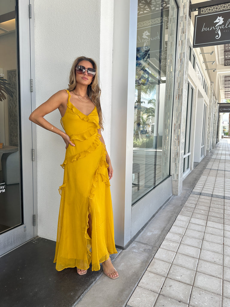 PARKER MARIGOLD MAXI DRESS
