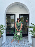ANNETTE SLEEVELESS MULTICOLORED MIDI DRESS