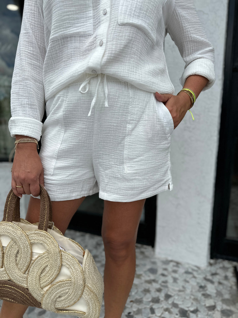 PENNY CLASSIC CUT GAUZE SHORTS