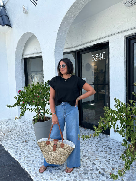JAZLIN LINEN BUTTON UP TOP
