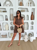 AVA RUFFLE MINI DRESS
