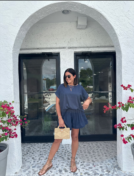 JAZLIN LINEN BUTTON UP TOP