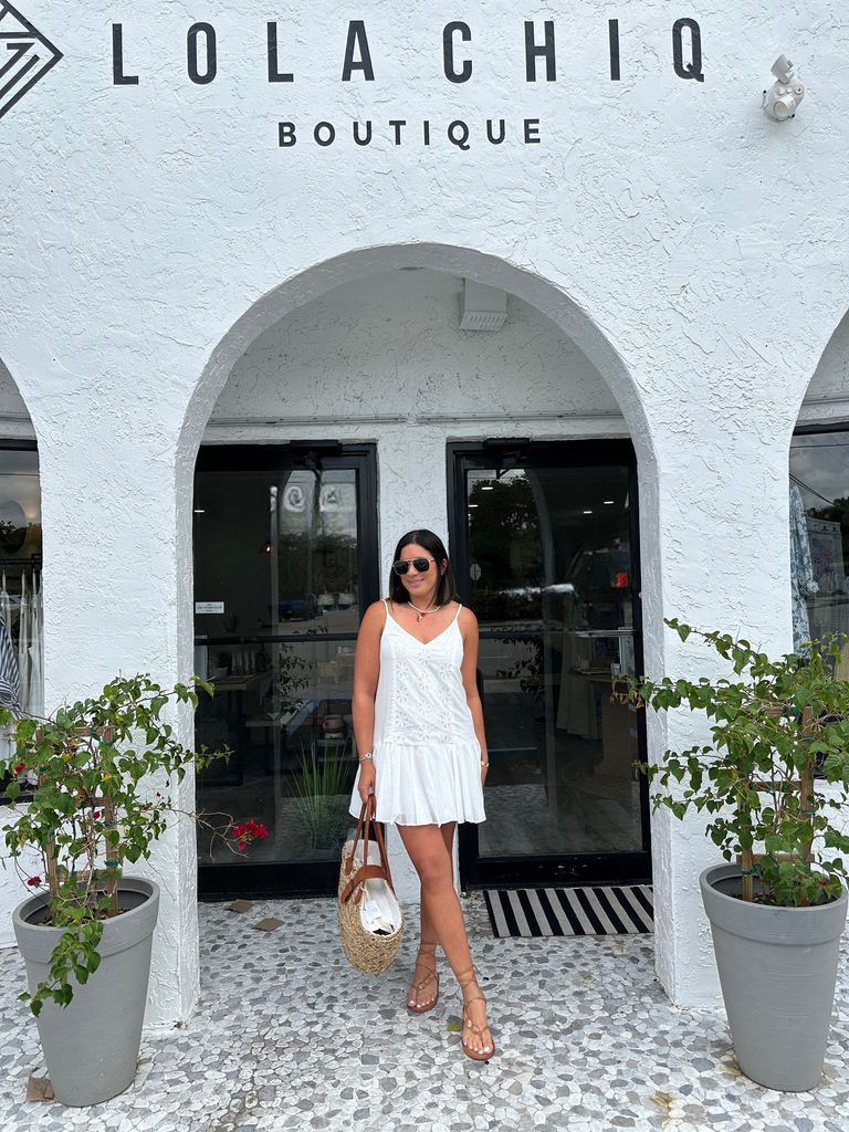 SAMARA FLORAL EYELET DRESS